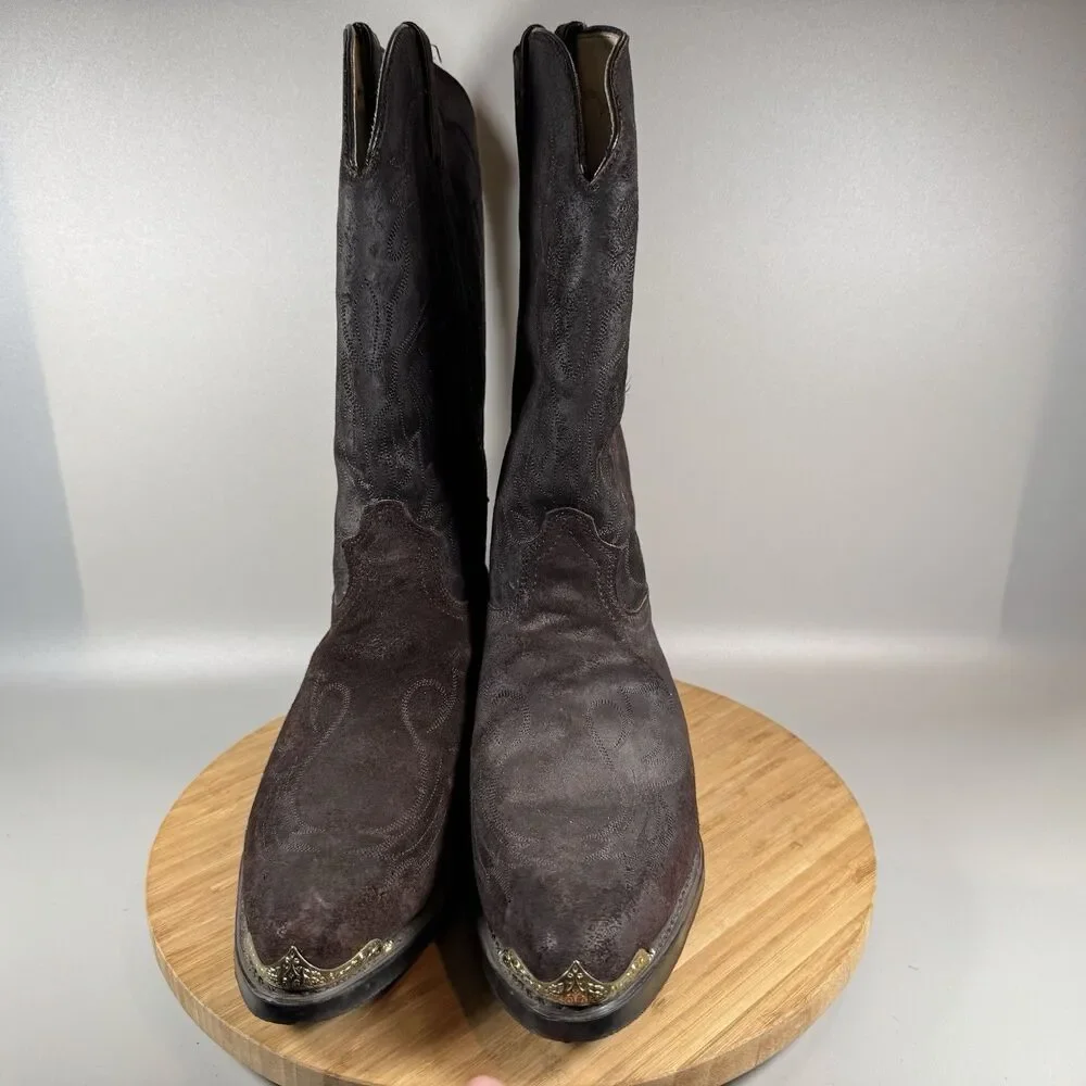 Long Haul Brown Cowboy Boots‎ Goodyear Welt 10.5 M USA